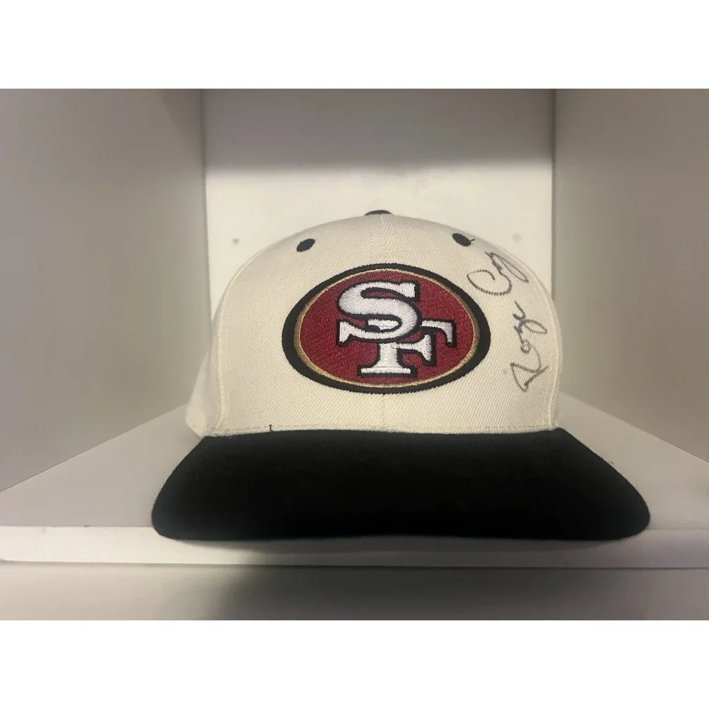 Rare Sports Specialties Vintage 49ers wool White Dome SnapBack W Green Brim Auto